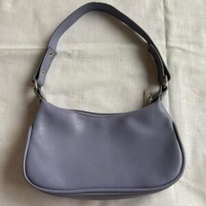 Y2K Lilac Light Purple Faux Leather Mini Shoulder Bag Purse